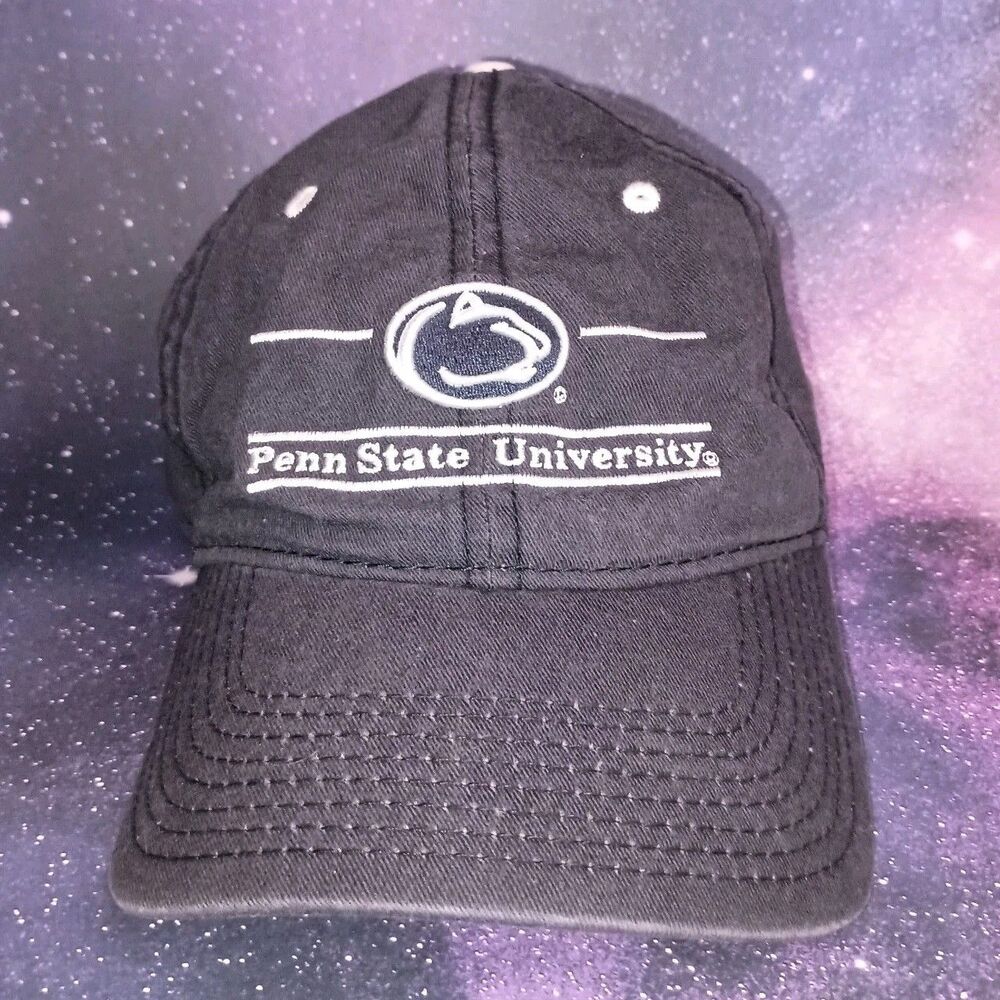 Vintage The Game Hat Cap Penn State University Adjustable Strapback Blue White
